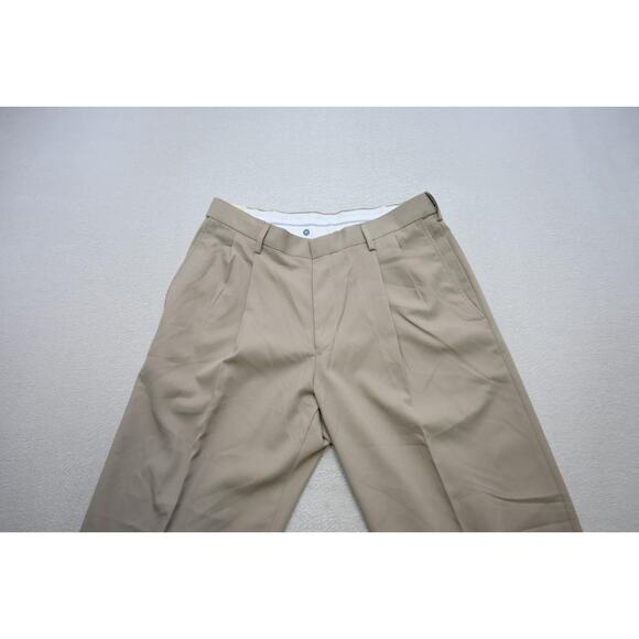 Haggar Dress Pants Classic Fit Performance Flex Beige Mens Size 32 x 30 NWT - Picture 5 of 8